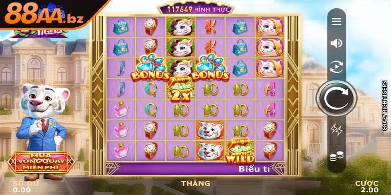 Crazy Rich Tigers mang đến những phần thưởng đặc biệt rất hấp dẫn